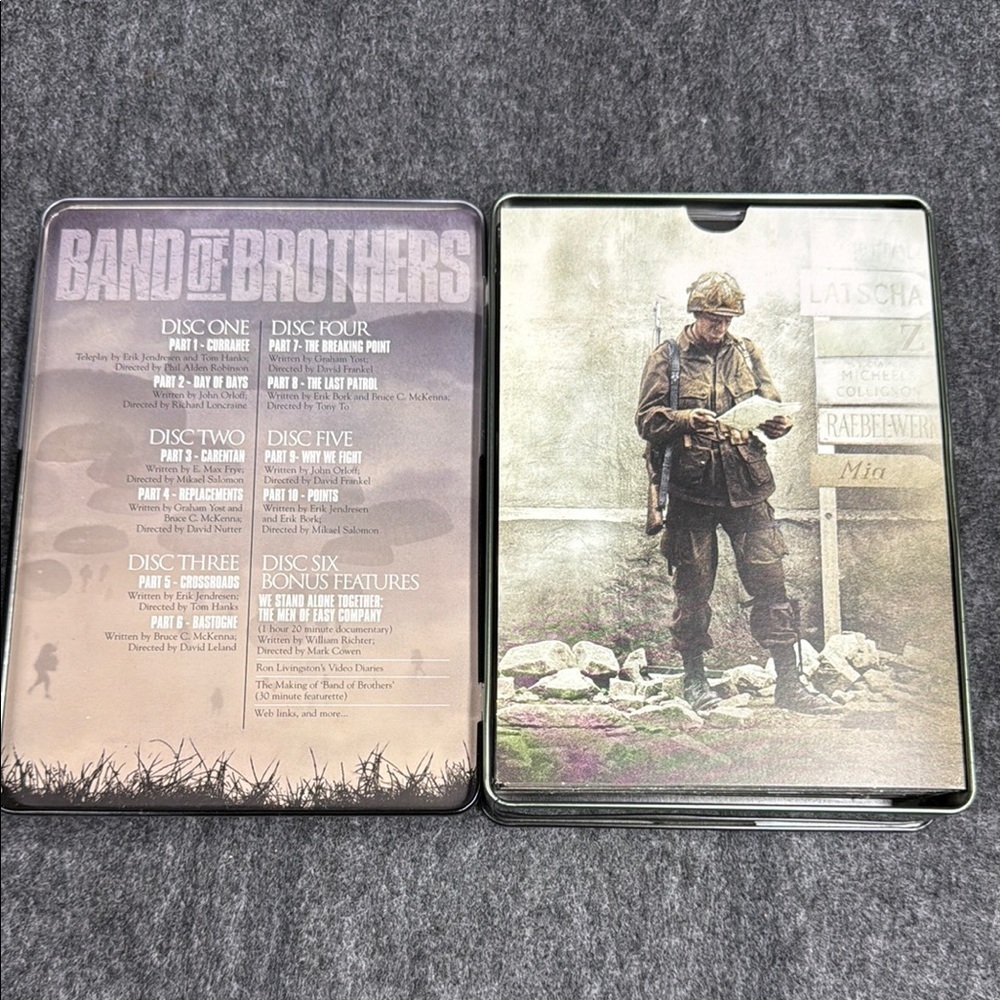 Band of Brothers DVD’s Camaraderie Themed Metal Tin Box - Picture 4 of 12